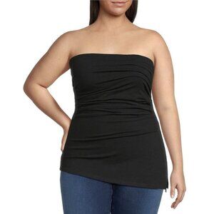 GOOD AMERICAN Super Stretch Jersey Tube Top in Black 001 Minimalist Size 3XL NWT